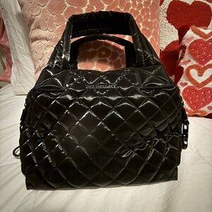 MZ Wallace Black Quilted Small Sutton Women's Bag